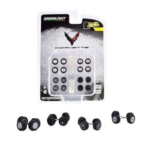 Greenlight 1:64 Auto Body Shop Wheels & Tire Pack Limited‎ Edition SR 5 Corvette